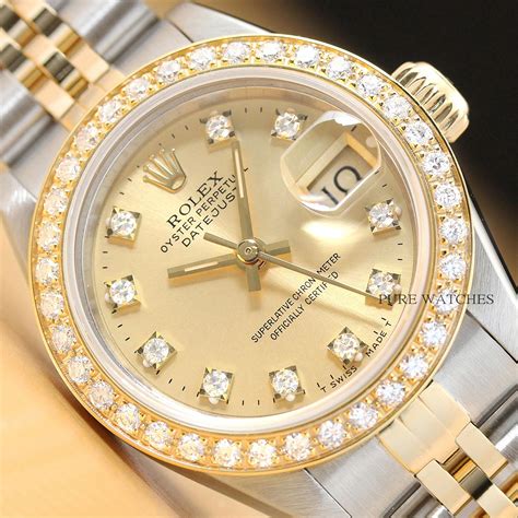 ladies rolex diamond dial|More.